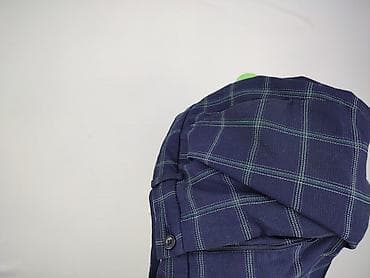 pattern opinie: Męskie spodnie w granatową kratę - Krój: klasyczny, z lekko zwężaną — 4