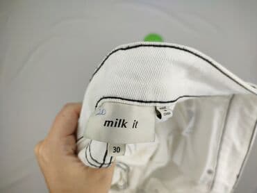 biale szerokie jeansy: Jeansy damskie, rozmiar M — 4