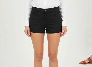 czarne dresowe szorty damskie: Szorty damskie, rozmiar L — 6