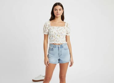 crop koszula: Bluzka damska, rozmiar S — 5