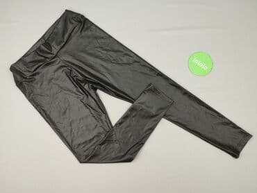 legginsy prążkowane reserved: Leggings Eco-leather for women, size M (EU 38) — 2