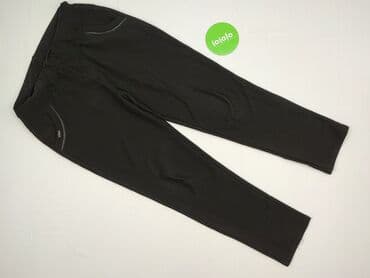 Women: Material trousers for women, size 3XL (EU 46) — 2
