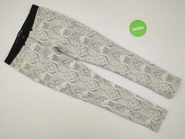 woskowane legginsy z wysokim stanem zara: River Island, Spodnie materiałowe damskie, rozmiar S — 2