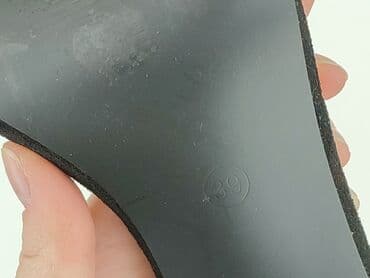 czarne sandały na słupku vices: Vinceza, Sandały damskie, rozmiar 39 — 7