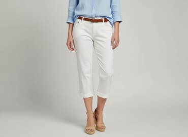 krótkie spodenki missdenim: Spodnie 3/4 damskie, rozmiar S — 6