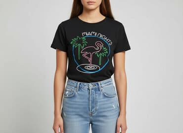 t shirty z flamingiem: Sinsay, T-shirt damski, rozmiar S — 1