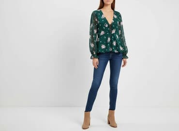 koszula niebieska hm: H&M Divided, Bluzka damska, rozmiar XS — 7