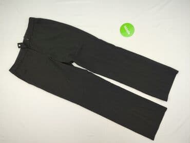 czarne spodnie materiałowe: H&M, Spodnie materiałowe damskie, rozmiar L — 2