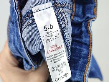 smog clothes: Spodnie jeansowe, George, 5-6 lat, 110/116, stan - Bardzo dobry — 4