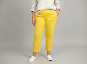 krótkie spodenki z szerokimi nogawkami: Spodnie 3/4 damskie, rozmiar XL — 7