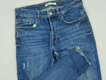 zara czarne jeansy damskie: Zara, Jeansy damskie, rozmiar M — 1