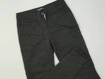 dżinsy czarne: Tom Rose, Spodnie materiałowe damskie, rozmiar S — 1