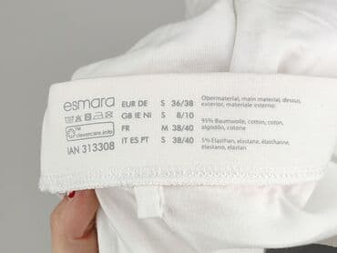 biale leginsy 128: Esmara, Legginsy Krótkie damskie, rozmiar S — 4