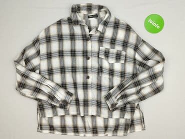 koszula w bialo niebieska krate damska: Shein, Women`s shirt, size S — 1