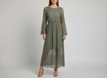 sukienka khaki wesele: Sukienka damska, rozmiar S — 1