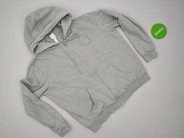 hm bluza niebieska: H&M Basic, Bluza z kapturem damska, rozmiar L — 2