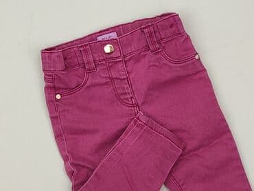 srebrna sukienka dla dziewczynki: Denim pants, F&F, 6-9 months, condition - Perfect — 1