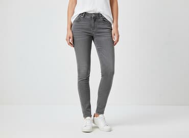 szare szerokie jeansy: Esmara, Jeansy damskie, rozmiar L — 6