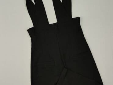 czarne jeansy bershka: Bershka, Ogrodniczki damskie, rozmiar S — 1