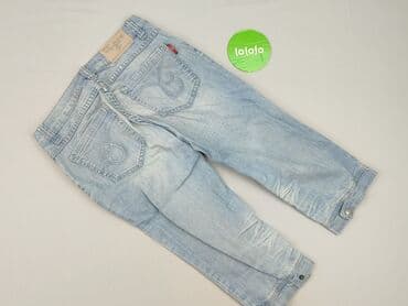 cropped blue jeans: Spodnie 3/4 damskie, rozmiar L — 3