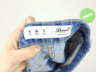 krótkie dopasowane spodenki: Denim Co, Shorts for women, size XS (EU 34) — 4