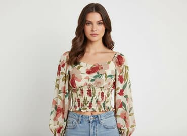 bluzki z printem: Bluzka damska, rozmiar S — 7