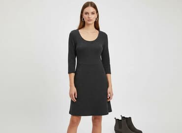sukienka z tiulowymi rękawami bershka: Bershka, Women`s dress, size M — 1