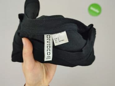 czarne t shirty w serek damskie: H&M Divided, T-shirt damski, rozmiar S — 4