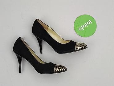 oryginalne converse: Czarne czółenka damskie ATUT na szpilce - Rozmiar: 38 (oznaczenie na — 3