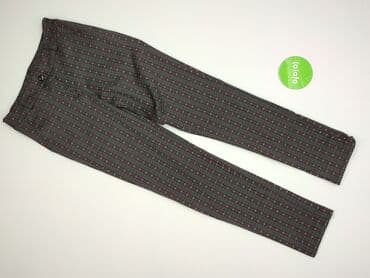 ubrania w pepitkę: Spodnie materiałowe damskie, rozmiar S — 5