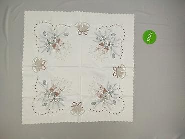 Дім і сад: Скатертина 73 x 73, колір - Білий, стан - Дуже гарний — 3