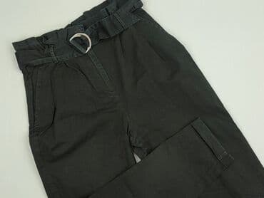 zara spodnie czarne z wysokim stanem: Bershka, Spodnie materiałowe damskie, rozmiar S — 1