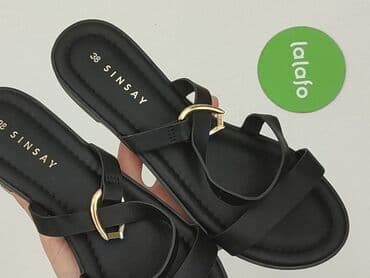 sandały simen na koturnie: Sinsay, Klapki damskie, rozmiar 38 — 5