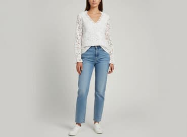 koronkowe bluzki z długim rękawem: Bluzka damska, rozmiar S — 1