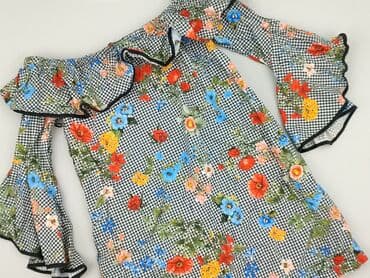zara sukienka w kwiaty z bufiastymi rękawami: Zara, Women`s dress, size S — 2