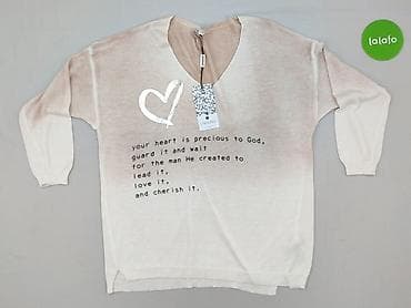 sweter dekolt serce: Unisono, Sweter damski, rozmiar One size — 2