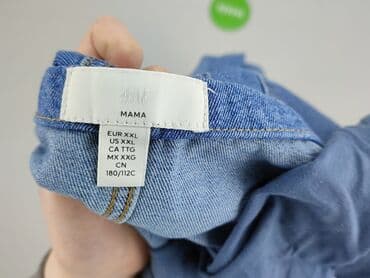 legginsy ciążowe plus size: H&M Mama, Jeansy damskie, rozmiar 2XL — 5