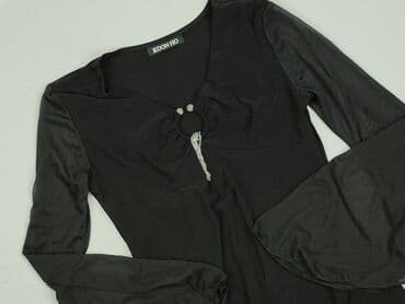 czarne bluzki z rozszerzanymi rękawami: Women's blouse, size S — 2