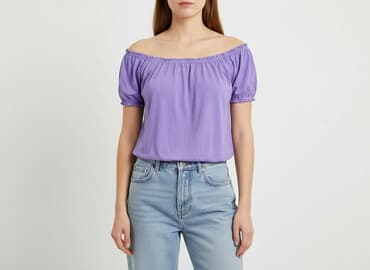 eleganckie bluzki fioletowe: Bluzka damska, rozmiar S — 6