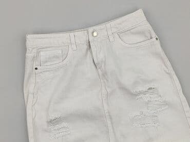 jeansy z asymetrycznym zapieciem: Spódnica damska, rozmiar M — 1