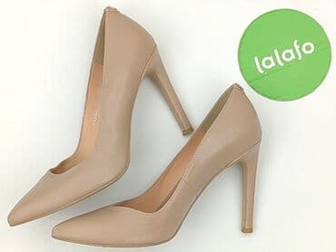 ccc srebrne sandały na obcasie: Flat shoes for women, size 37 — 4