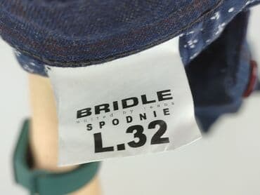 sweter z bufiastymi rękawami: Spodnie dla mężczyzn, L — 4