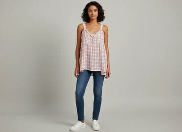 hm bluzki z krótkim rękawem: H&M, Bluzka damska, rozmiar L — 6