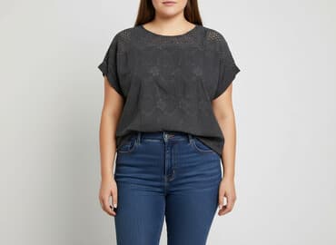 czarna bluzka koronkowa zara: Bluzka damska, rozmiar 7XL — 7