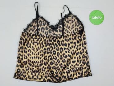 top z piórami czarny: Top damski, M — 3