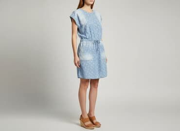 sukienki dżinsowe damskie duże rozmiary: First, Sukienka damska, rozmiar M — 6