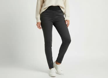 legginsy bawełniane z wysokim stanem: Leggings, Leggings Elegant for women, size L — 1