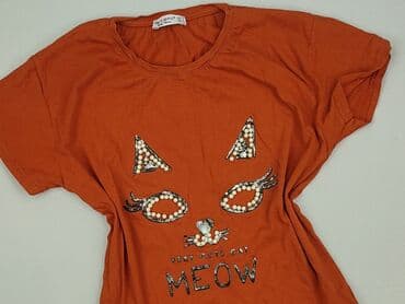 ubrania z kotami: T-shirt damski, rozmiar S — 2