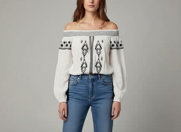 sukienki boho na wesele: River Island, Bluzka damska, rozmiar M — 6
