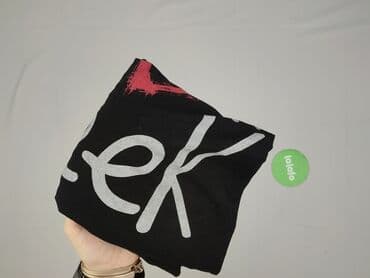 czarne t shirty damskie w serek: T-shirt damski, rozmiar M — 4